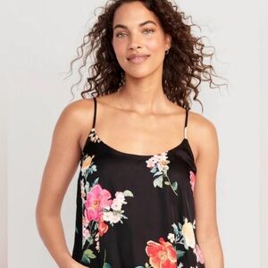 NWT Old Navy Black Multicolor Floral Cami Top
